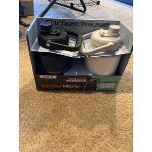 ASOBU Stainless Steel Double Walled 33 Ounce Vacuum Insulated Mini Jug 2-Pack